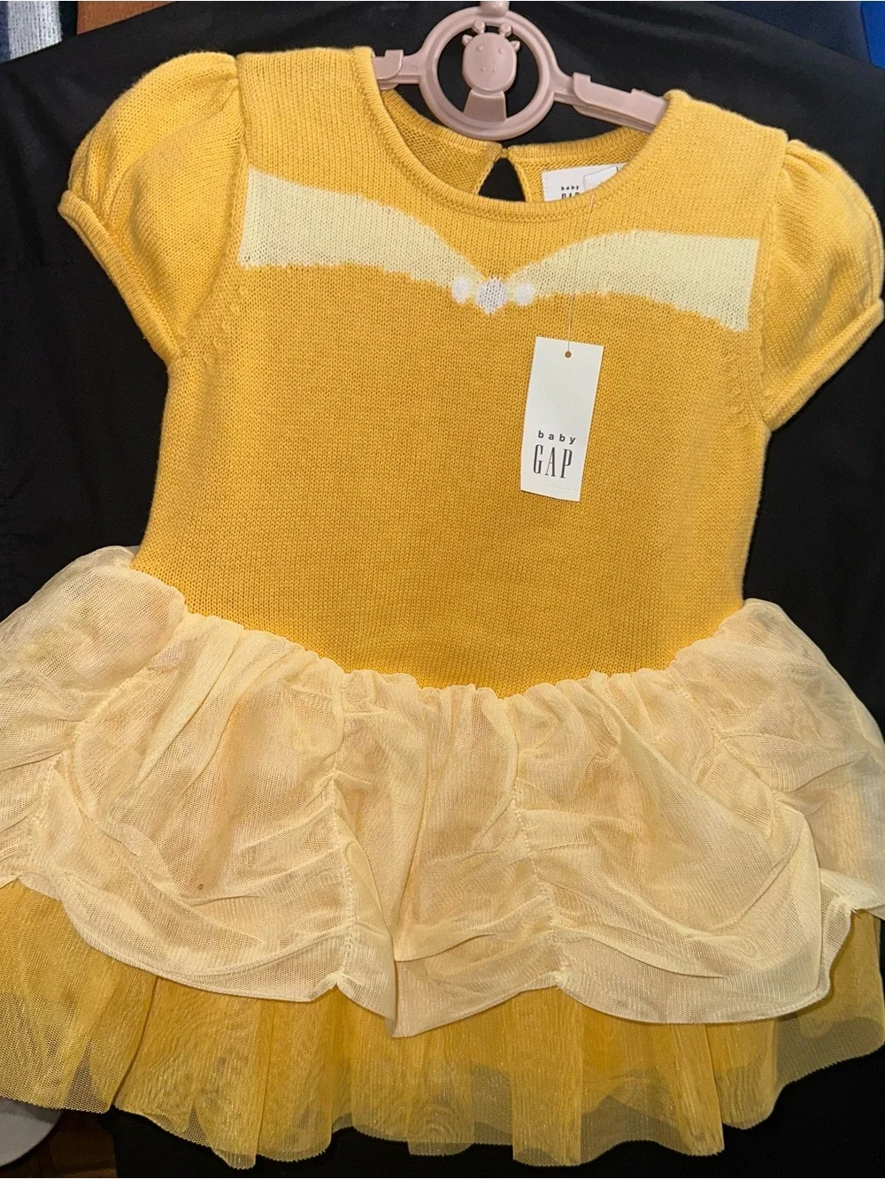 Baby GAP x Disney Yellow Knit Tulle Dress for Kids